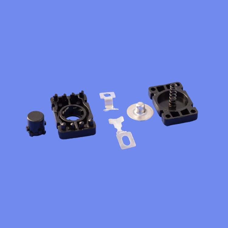 30 Pack Self-Lock Micro Push Button Switch Flat 2 PIN with Hole Mini ON/Off