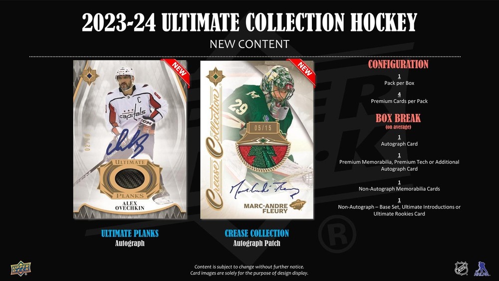 2023/24 UPPER DECK ULTIMATE HOCKEY HOBBY BOX