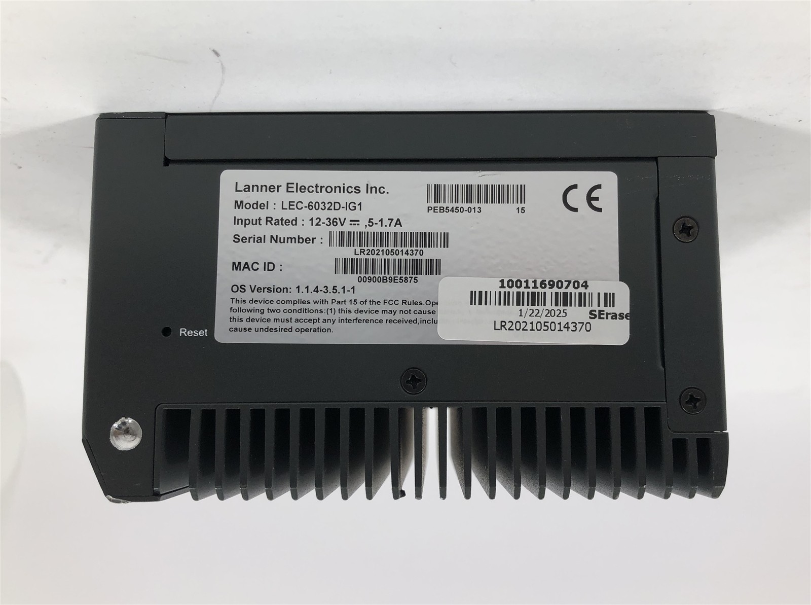 Lanner LEC-6032D-IG1 5-Port Gigabit Ethernet Router w/ pfSense® and AC