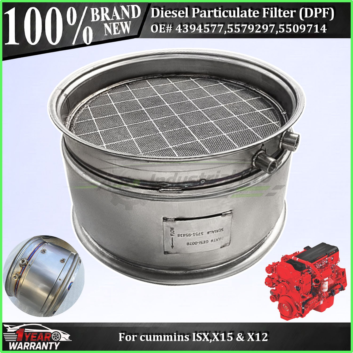 Diesel Particulate Filter DPF 4394577 5579297 5509714 For Cummins ISX X15 X12