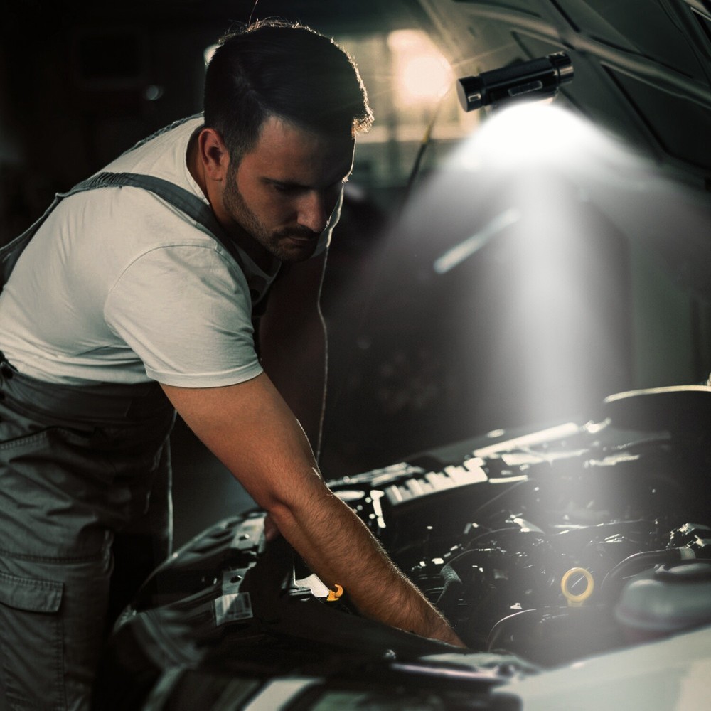 USB Rechargeable LED Headlamp Hand Wave Headlight Flashlight Torch Lamp 9 Modes