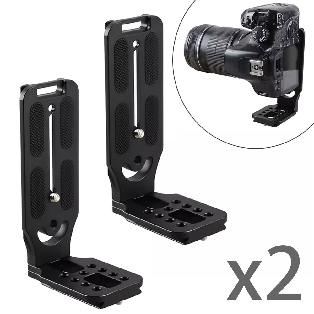 2pcs For DSLR Camera L Bracket Tripod Quick Release Plate Stabilizer Tripod new