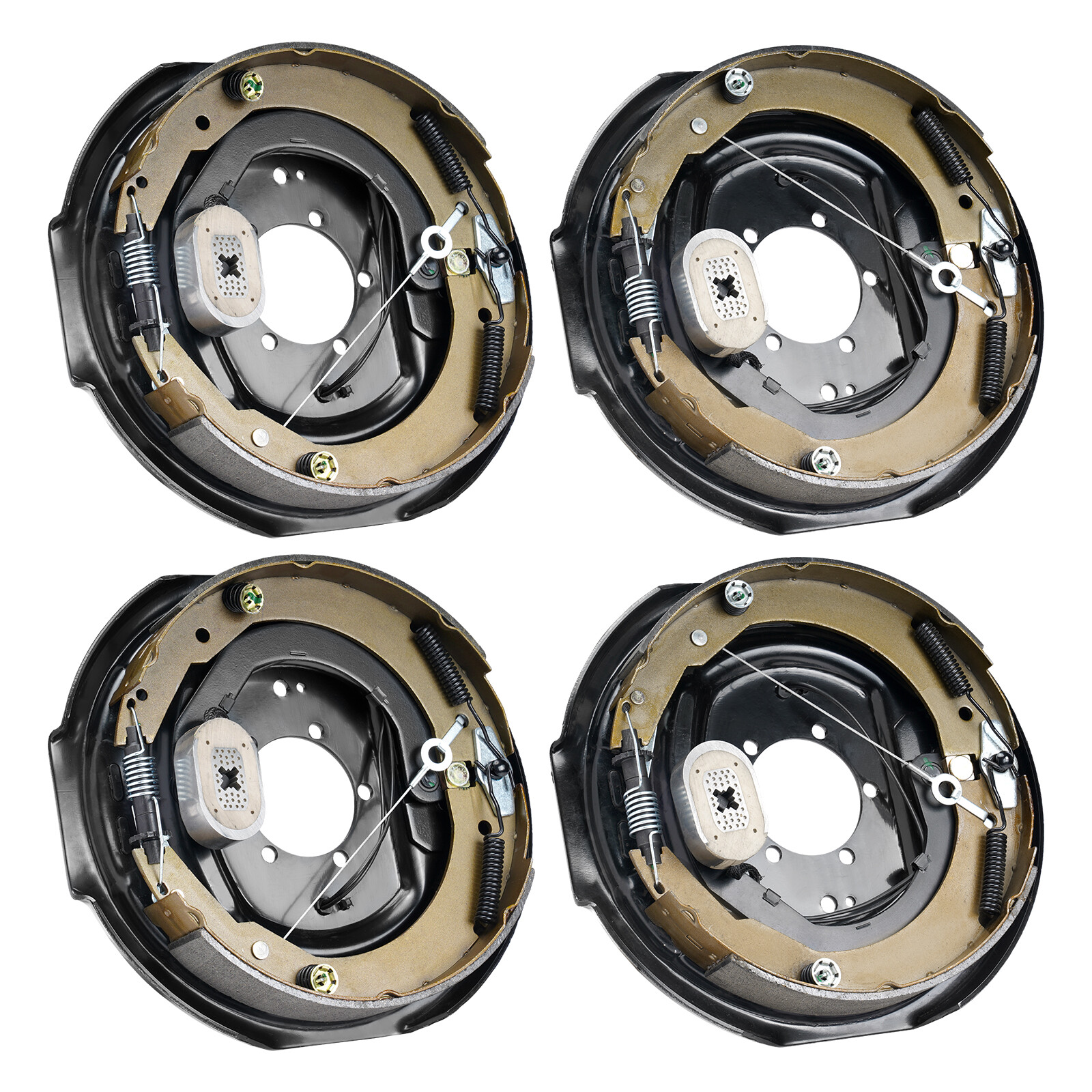 VEVOR Electric Trailer Brake 12" x 2" Self-Adjusting Assembly 2 Pairs 7000 lbs