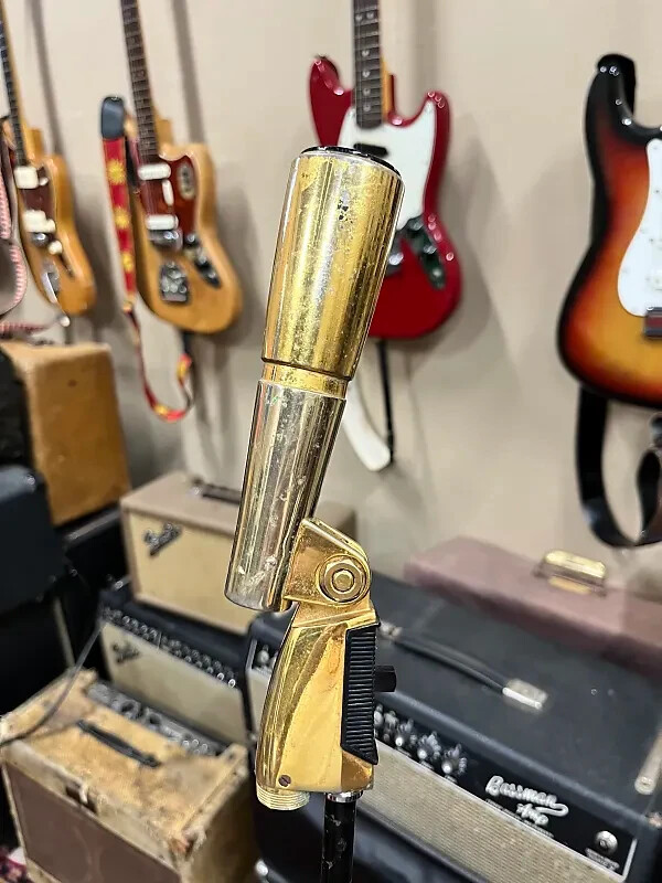 Shure 550S Dynamic Microphone Gold Plated 1960s