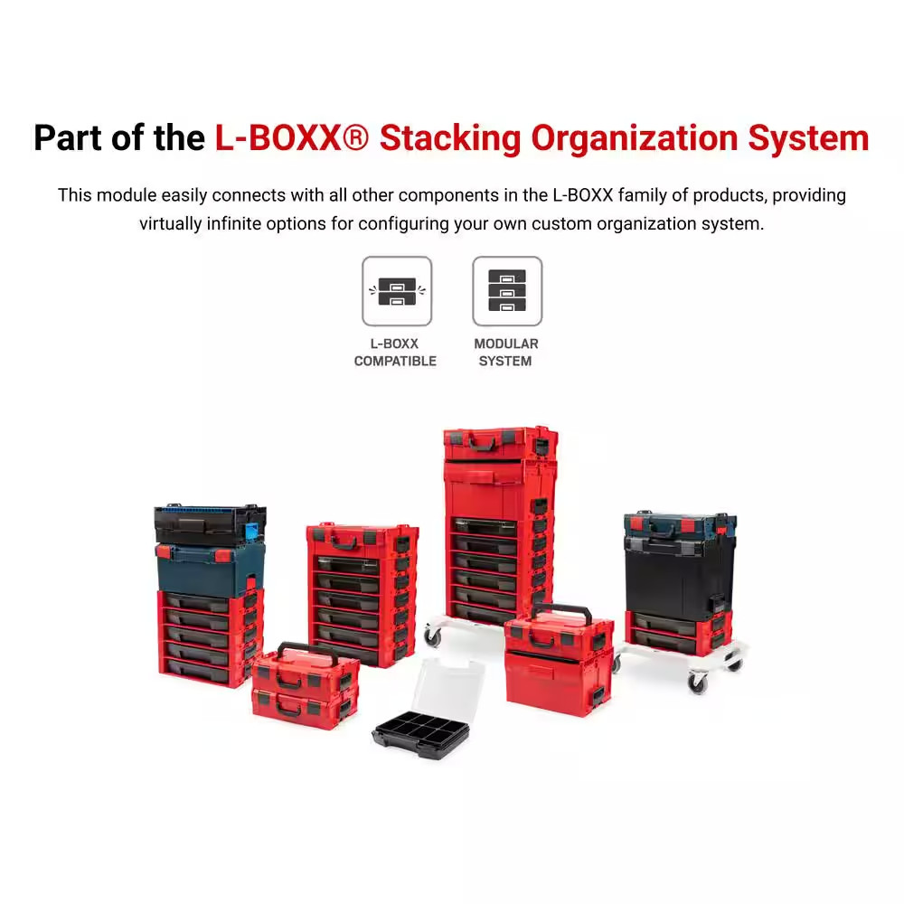 Open Top Drawer (Ls-Tray) and Stacking Drawer Rack (1 Compartment)