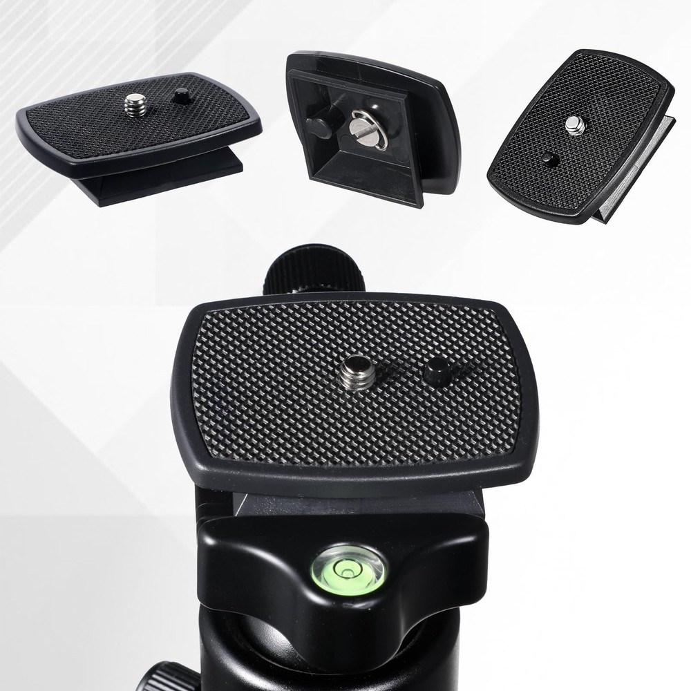 3PCS Universal 43x43mm Tripod Quick Release Plate, Camera Mount Black