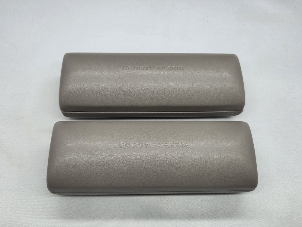 2-Pack Bundle BCBGMAXAZRIA Beige Eyeglass Case