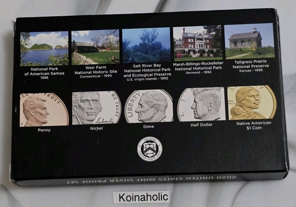2020 S SILVER Proof Set + RARE W Reverse Proof Nickel, Pulled From Storage