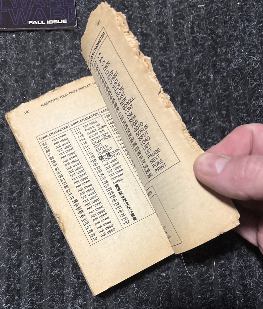 Timex Sinclair 1000 Computer Software Catalog And Mastering Book.