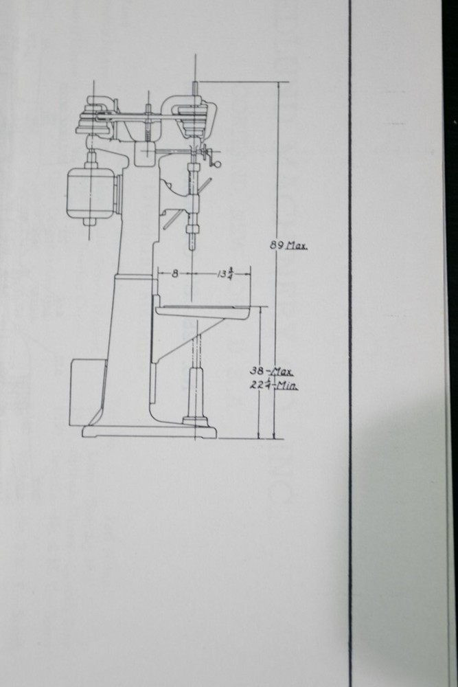 Edlund 2B 8" Drill Operations and Parts Manual