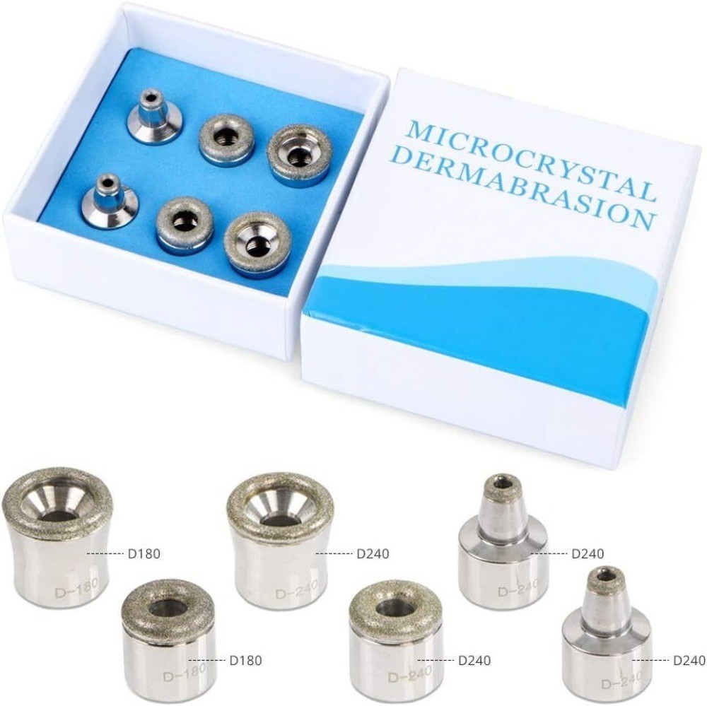 Replacement Diamond Dermabrasion Tips Microdermabrasion Machine Skin Peel 6 Tip
