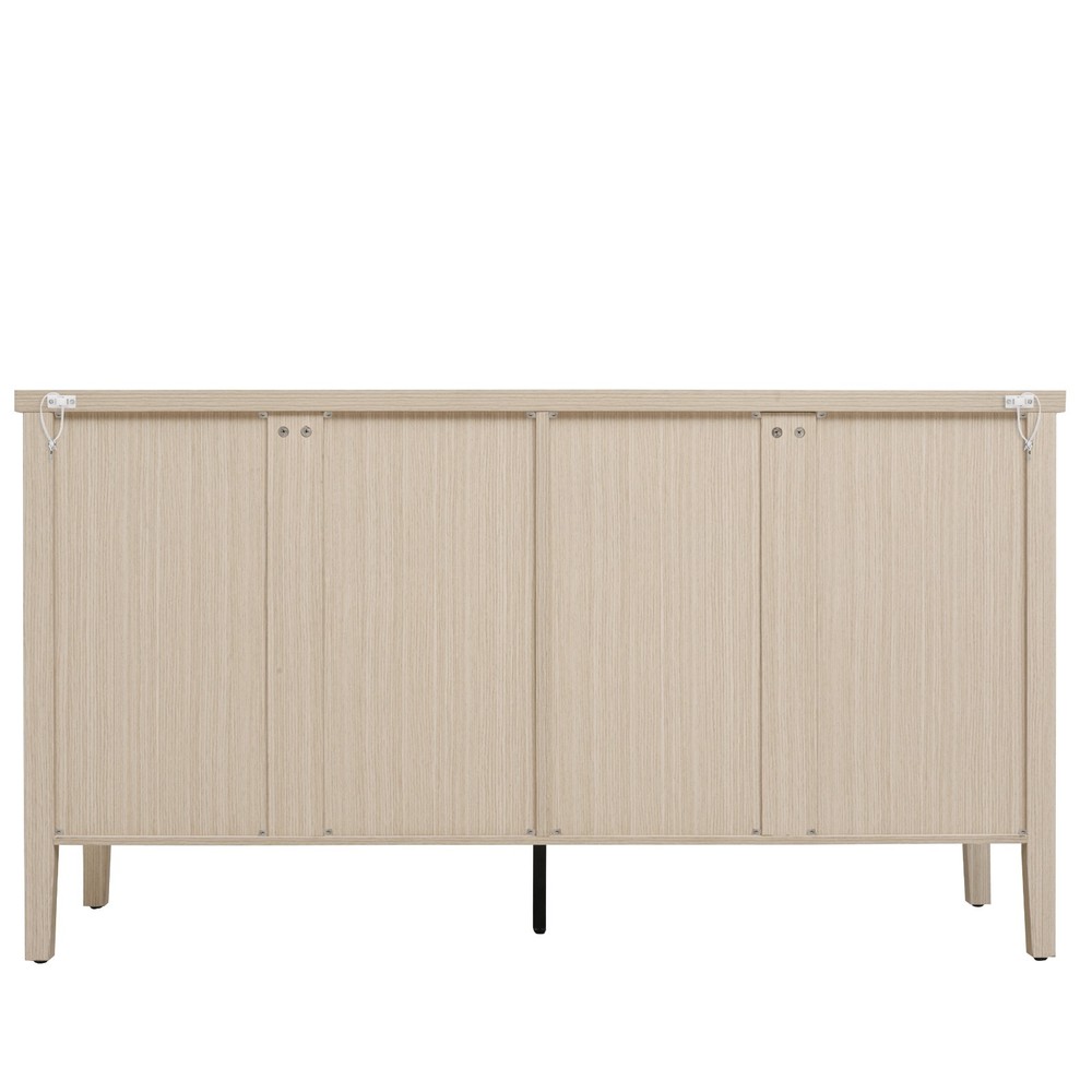 Boho Decor Carving Sideboard Buffet Art Storage Cabinet Modern Console Table