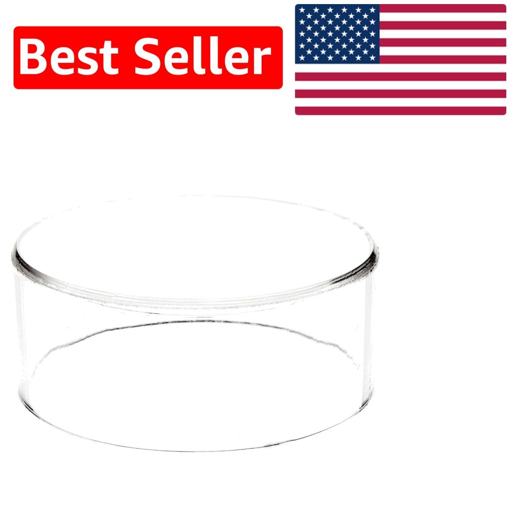Polished Acrylic Cylinder Riser, Perfect for Artifacts and Memorabilia