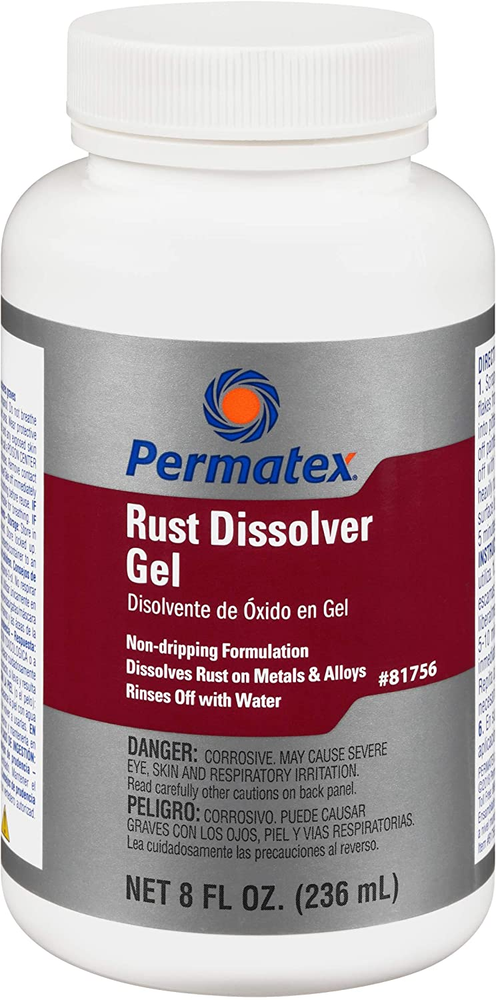 Permatex 81756 Rust Remover - Rust Dissolver Gel - 8 oz Bottle - Each
