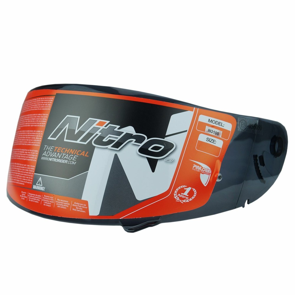Nitro N3100/G-Mac Roar Evo Motorcycle Replacement Spare Helmet Visor - Dark
