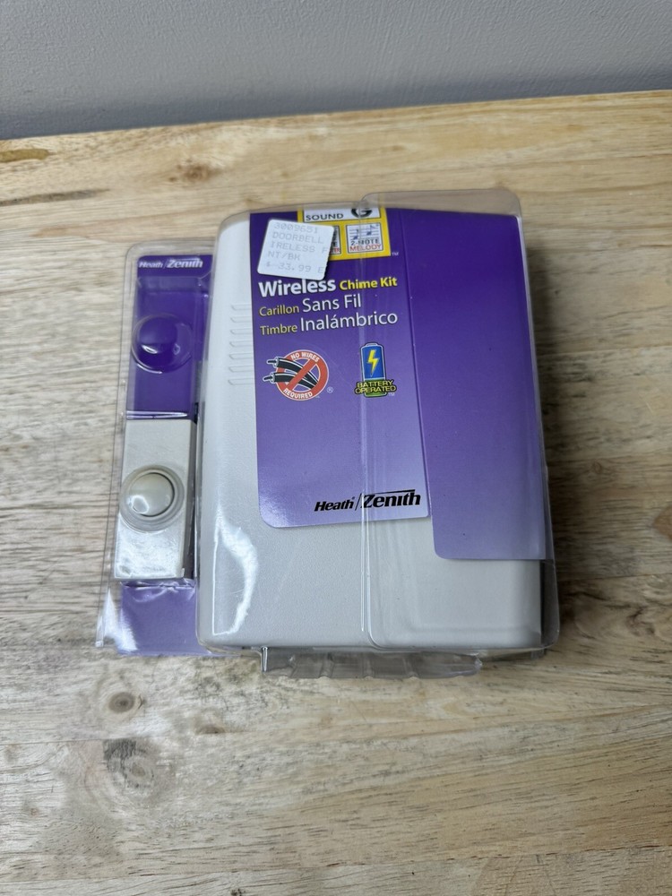 Heath / Zenith 2 Button Wireless Doorbell Chime Kit