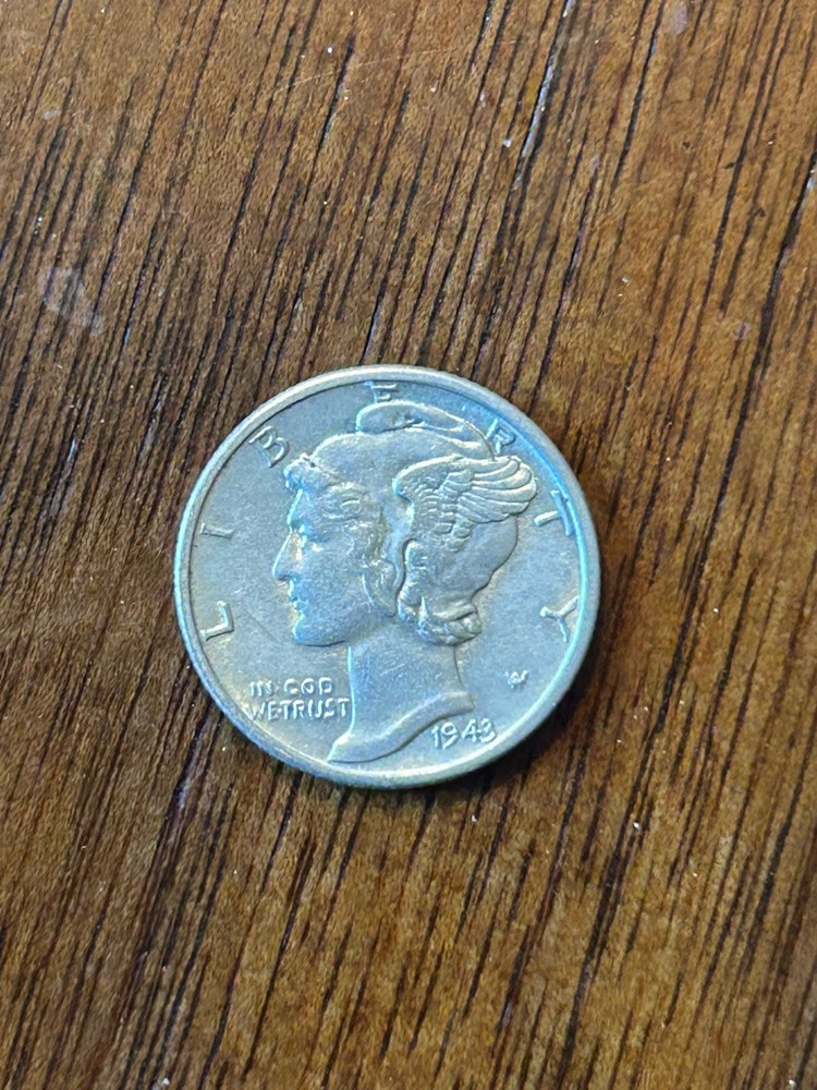 1943D Mercury Dime AU