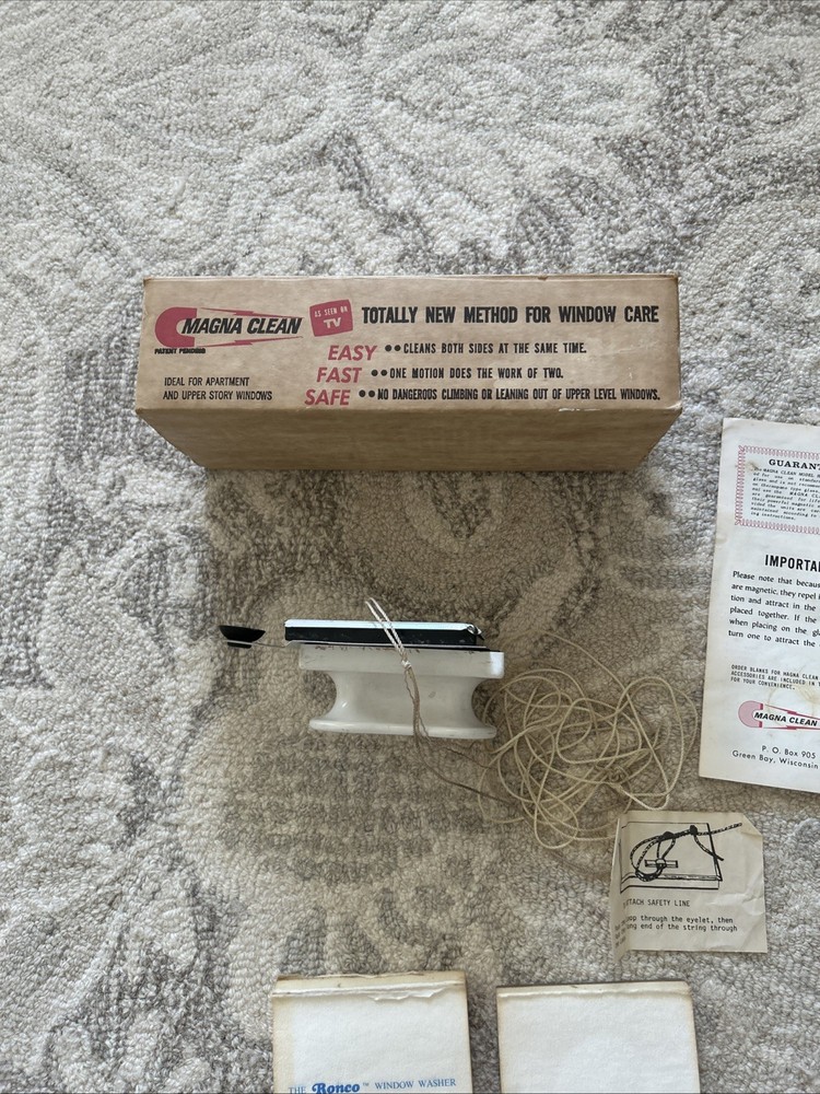 Vintage Magna Clean Window Cleaning Kit