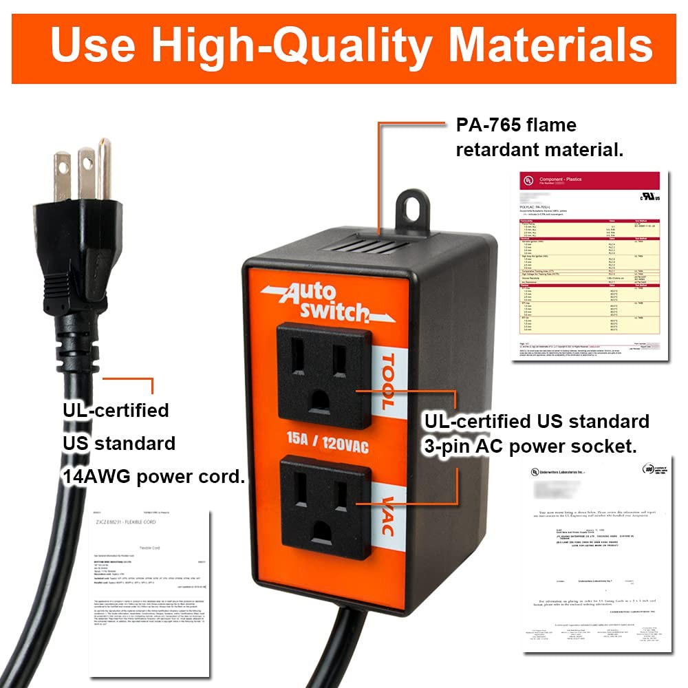 Automatic Vacuum Switch Allows Power Tool to Turn Vacuum/Accessory on and Off...