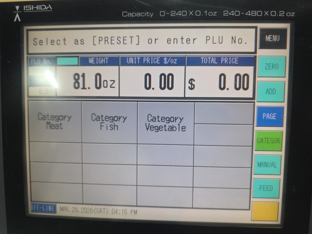 ishida scale SR-2000a