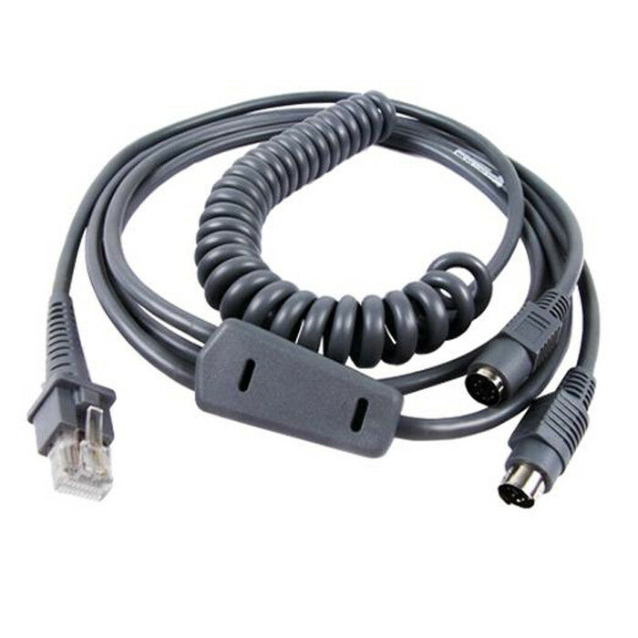 9FT Coiled PS2 Keyboard Wedge Cable for Datalogic D100 GD4130 QD2130 Reader
