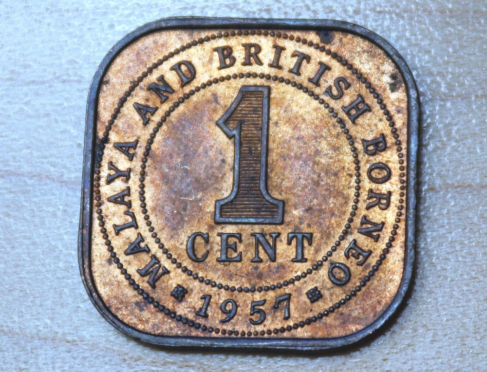 1957 Malaya & British Borneo 1 Cent