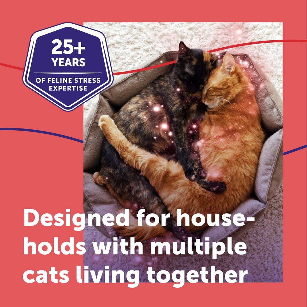 FELIWAY MultiCat Calming Pheromone Diffuser Kit - 1 Diffuser & 2 Refills, 60 Day