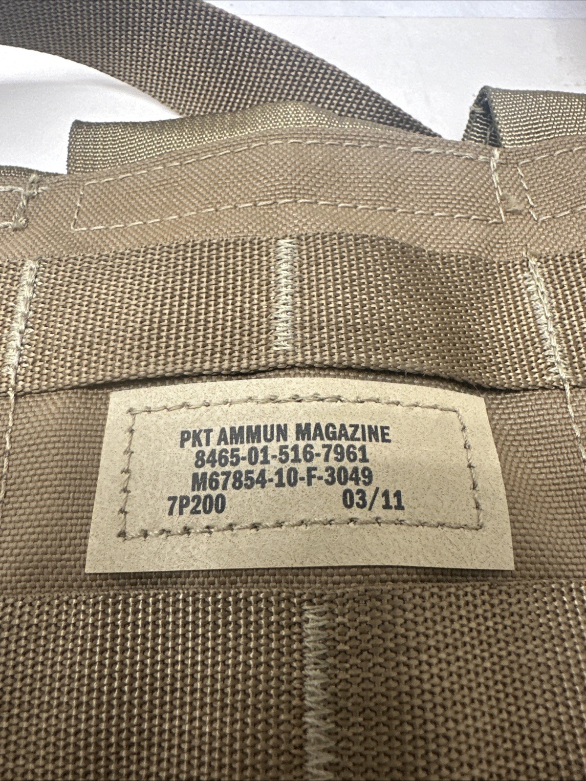 USGI Allied Industries Bandolier Holds 6 W/ MOLLE Coyote Brown FSBE USMC