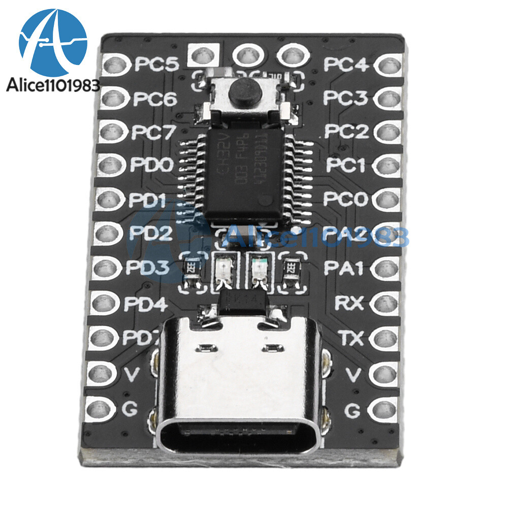 5pcs CH32V003F4P6 Core Development Board 32-bit RISC-V Processor IIC SPI Type-C