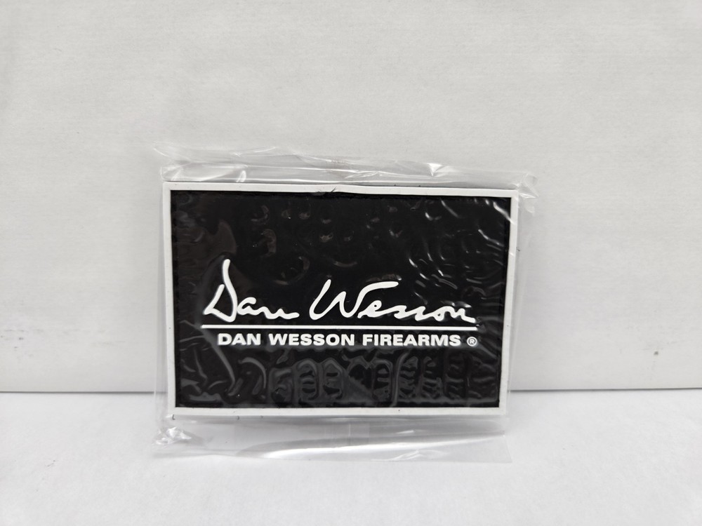 New Dan Wesson Firearms Morale Patch 3"x2" PVC Hook & Loop Pistol Tactical