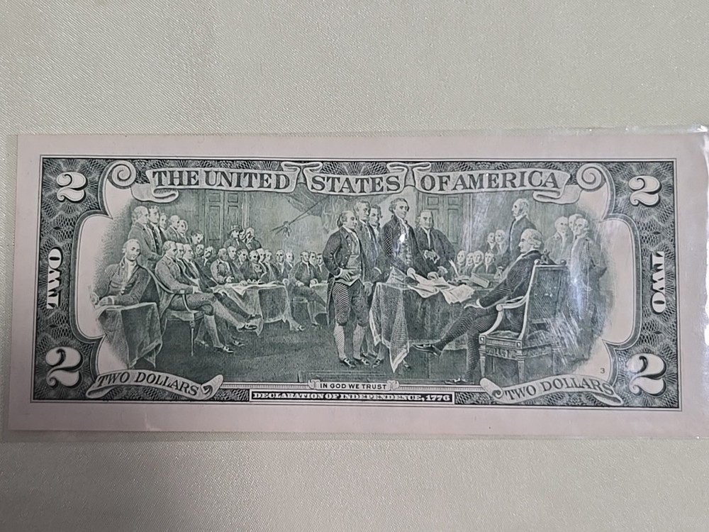 Error Two-dollar Bill.