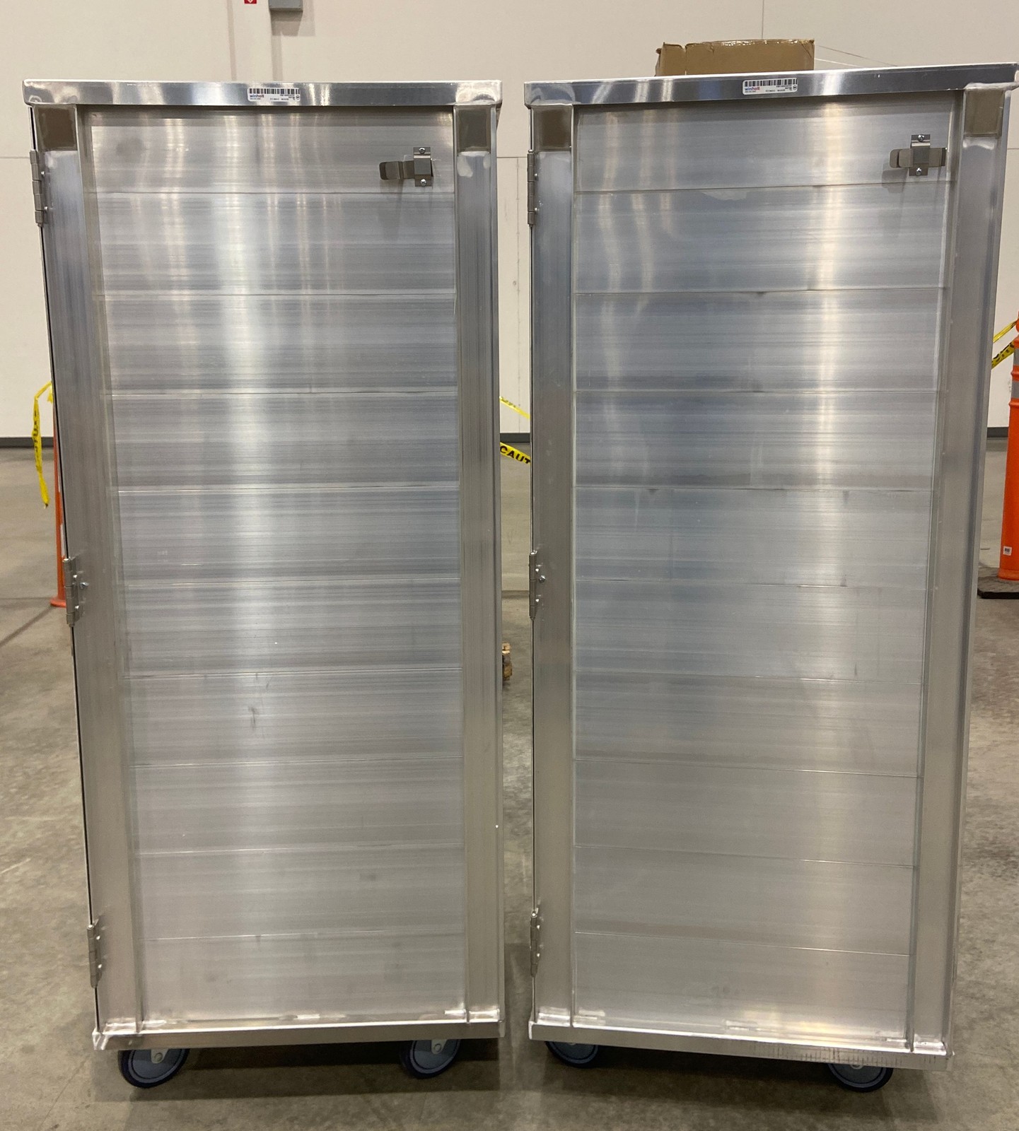 lot of 2 Winholt EC1840-C/LD Enclosed 40 Pan Sheet Bun Transport Rack