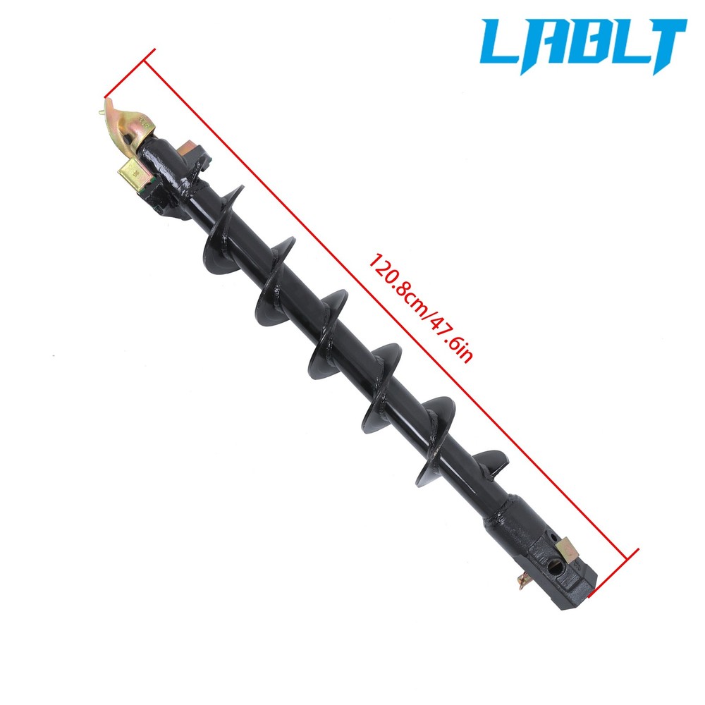 LABLT Auger Bit 6" Diameter 48" Length Skid Steer Post Hole Digger 2" Hex Drive