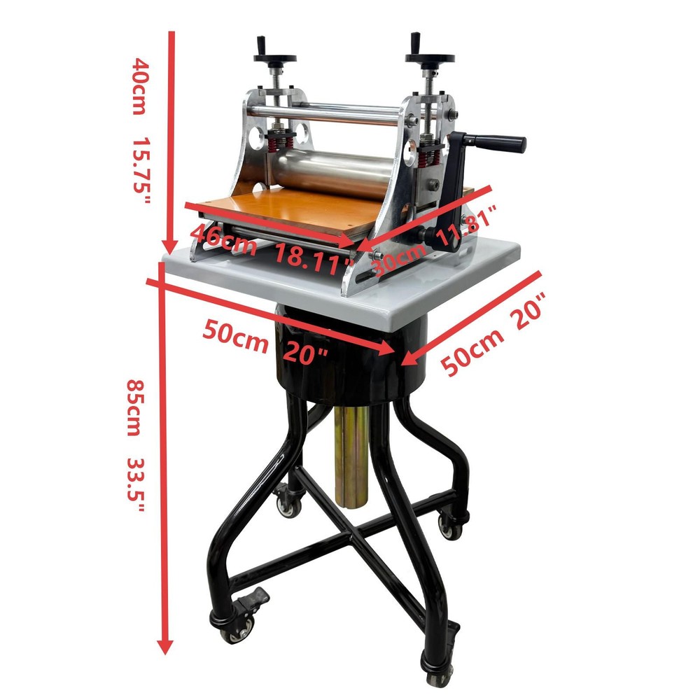 360° Rotating Press Printmaking Machine, Manual Mini Tabletop Art Print Press