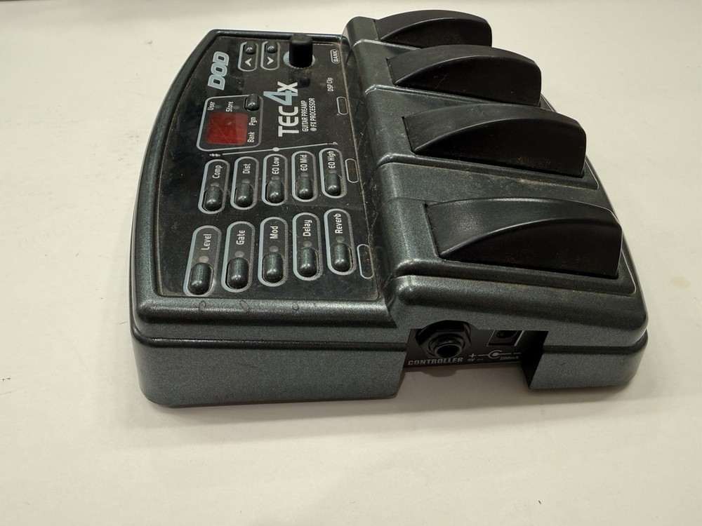 DOD Digitech TEC 4X Guitar Preamp & FX Multi Effects Processor Pedal + PSU