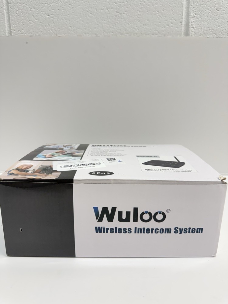 Wuloo Wireless Intercom System 5280 Feet Range 10 Channel 3 Code - 4 Pack
