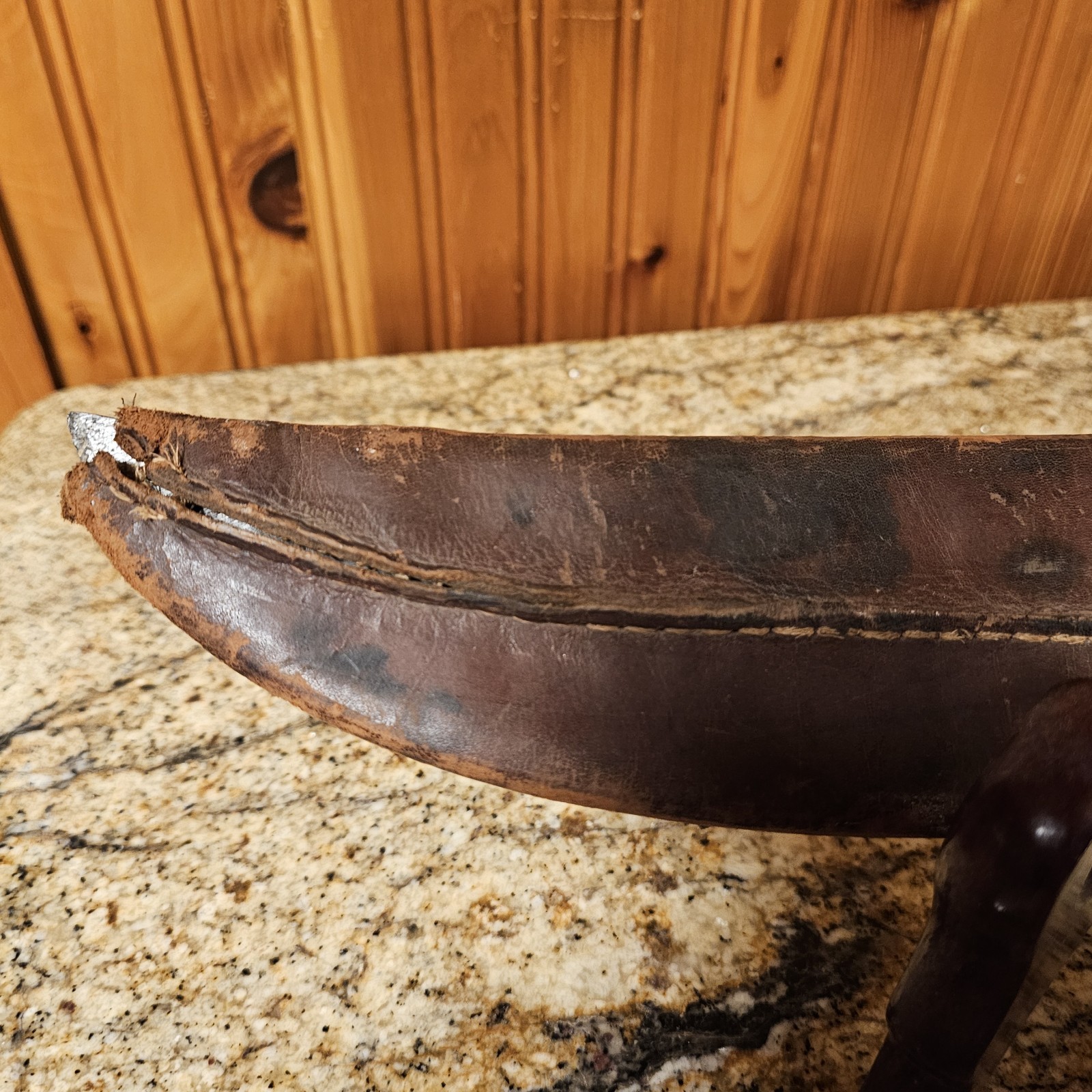 Vintage Collins & Co. Legitimus No 13 Large Knife With Sheath USA