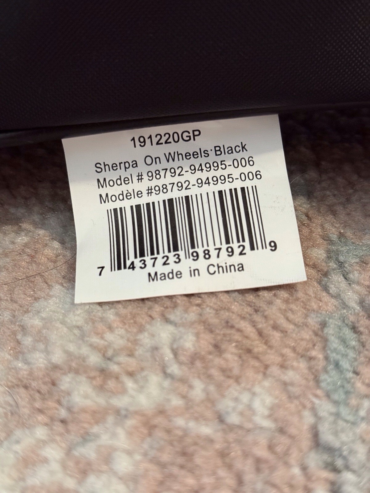 Sherpa Ultimate On Wheels Pet Carrier Airline Approved, Used One Time! Clean!