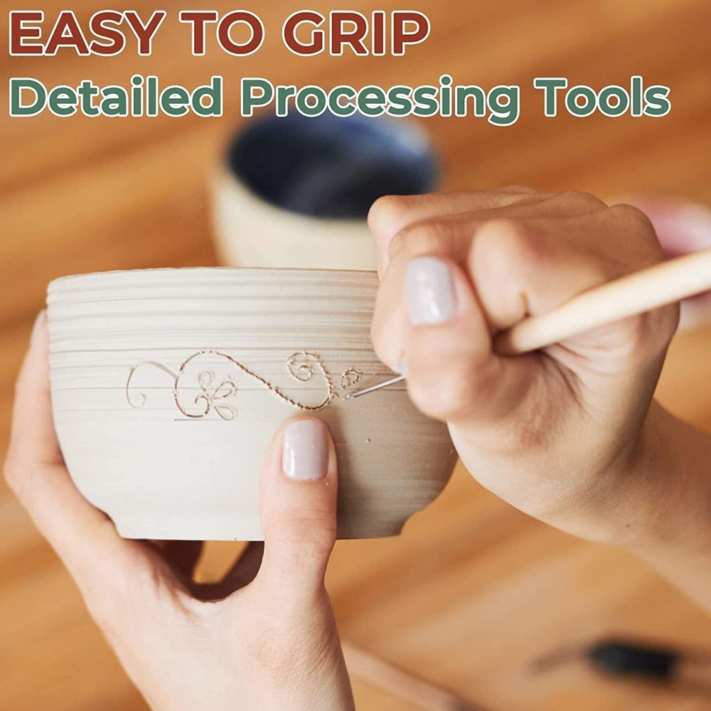 6 Pack Clay Tools Kit, Pottery Tools & Sculpting Tools, Polymer Modeling Cutters