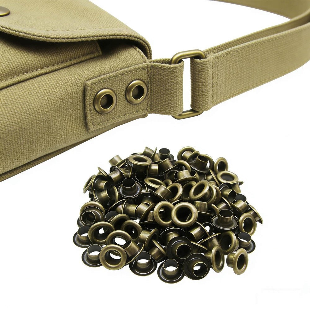 3mm Internal Hole Diameter Bronze Eyelets Grommets with Washer Self Backing P...