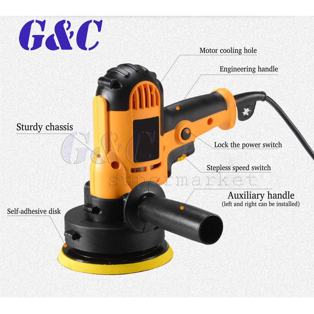 Electric Car Polisher Sander Buffer Polishing Machine Kit 700w Variable Speed