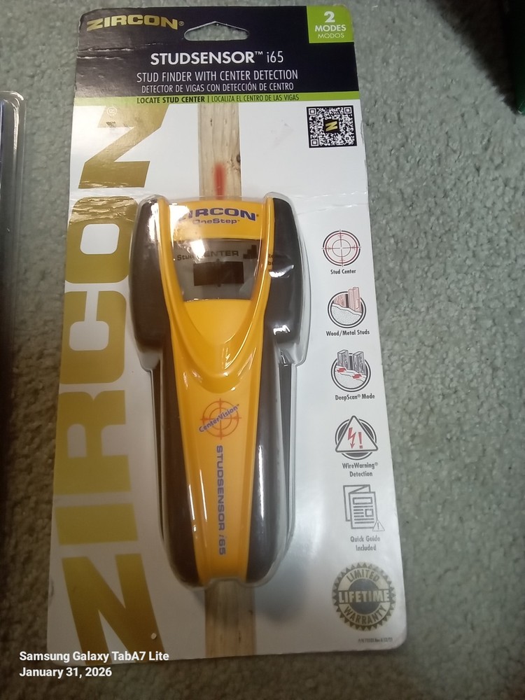 Zircon StudSensor I65 New In Sealed Box