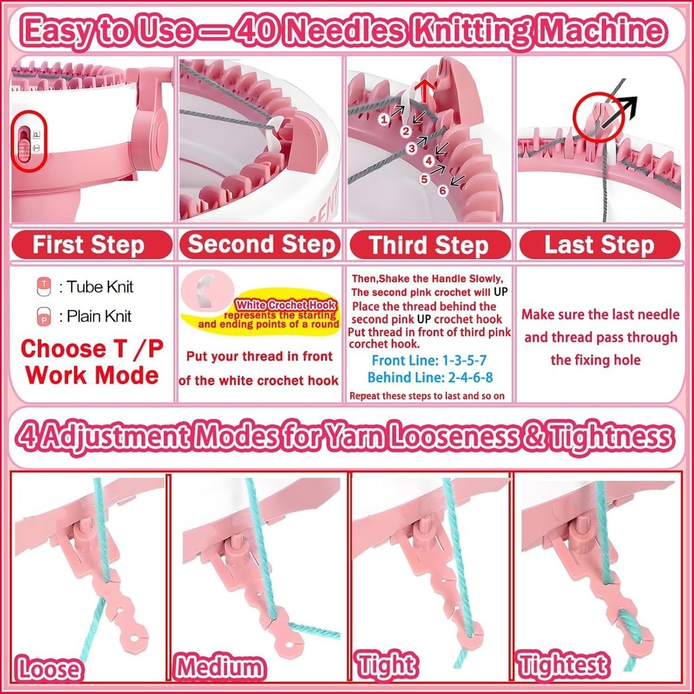 Sentro Knitting Machine, Sentro 40 Needles Knitting Machine Automatic Circular W