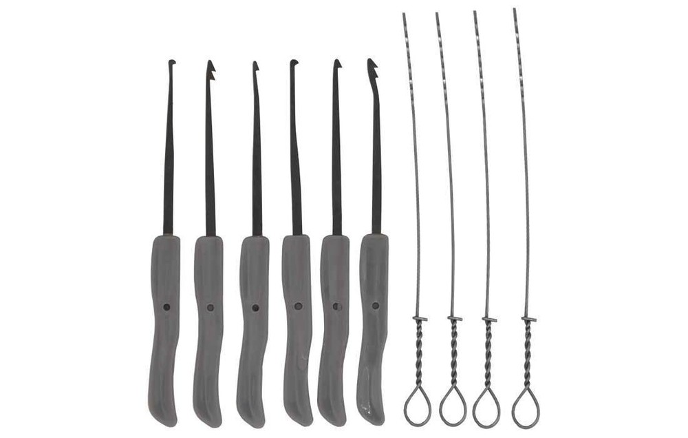 GoSo Broken Key Extractor Set Lock Removal Tool Kit Black