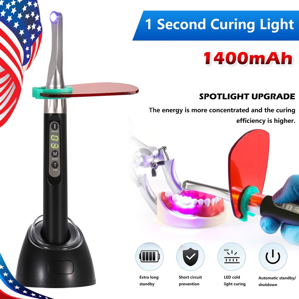 iLED Curing Light Dental Wireless Curing Lamp 2500mw/c㎡