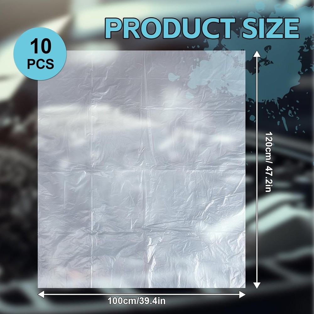 10 Pcs Engine Storage Bags Bulk Plastic Clear Engine Bag Covers Waterproof for E