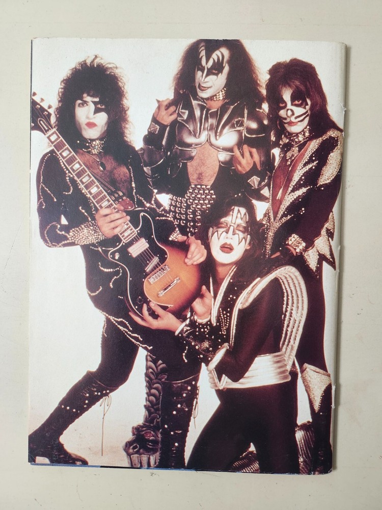 RARE KISS Guitarists Vintage 1989 Magazine Giant POSTER Ace Vinnie Bruce St John