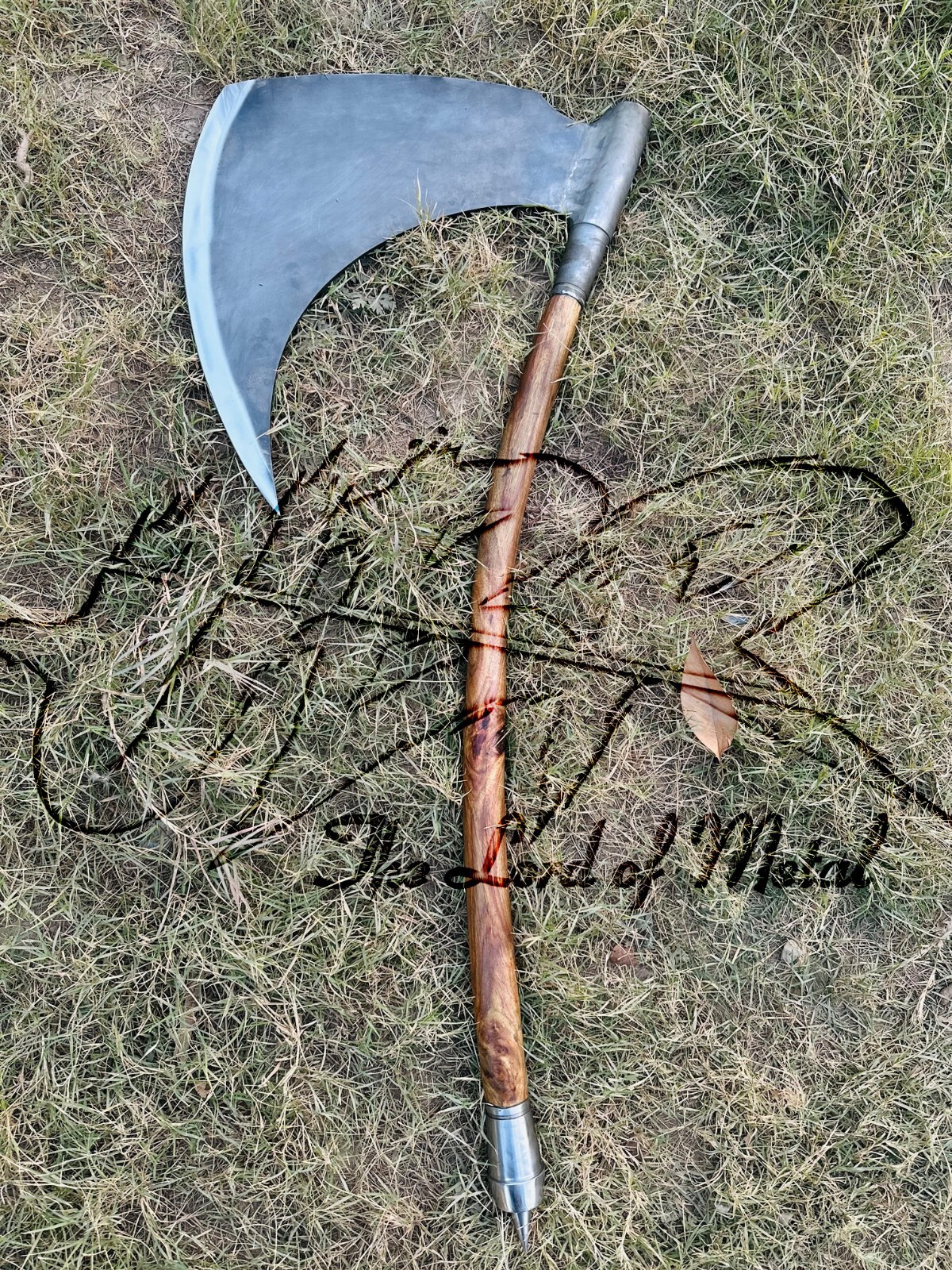 Death Dealer Axe CUSTOM Hand Forged With Leather Sheath