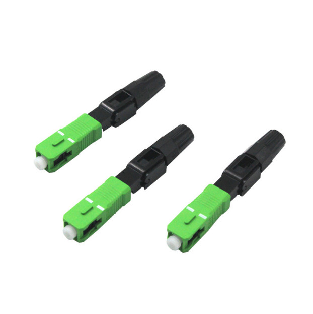 5pcs SC/APC Fiber Optic Quick Connector Embedded Single Mode Component