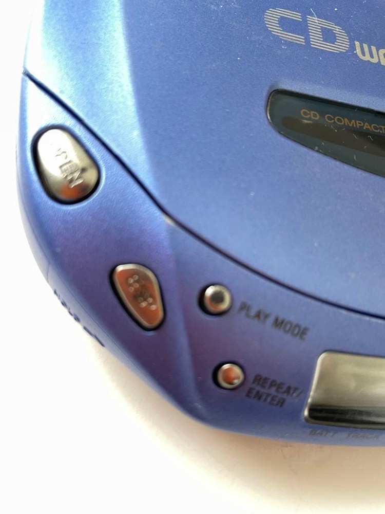 SONY D-E404 COMPACT DISC COMPACT PLAYER CD WALKMAN ESP AVLS Blue DC4.5V